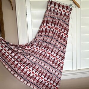 Woman’s long maxi skirt.